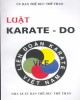 Ebook Luật Karate-Do: Phần 1 - Ủy ban Thể dục Thể thao