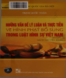 Ebook Những vấn đề lý luận và thực tiễn về hình phạt bổ sung trong luật hình sự Việt Nam: Phần 1
