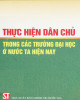 Ebook Thực hiện dân chủ trong các trường đại học ở nước ta hiện nay: Phần 2