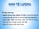 Bài giảng môn Kinh tế lượng: Chương 0 - Nhập môn kinh tế lượng