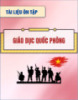 Tài liệu ôn tập môn Giáo dục quốc phòng